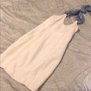 GIANNI VERSACE stunning white sheath halter dress